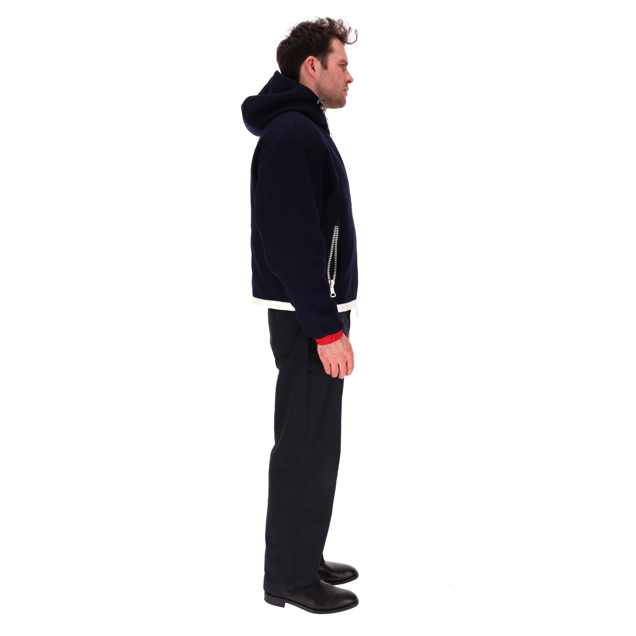 Noir Moncler Armentieres Wool Hood's Down Jacket