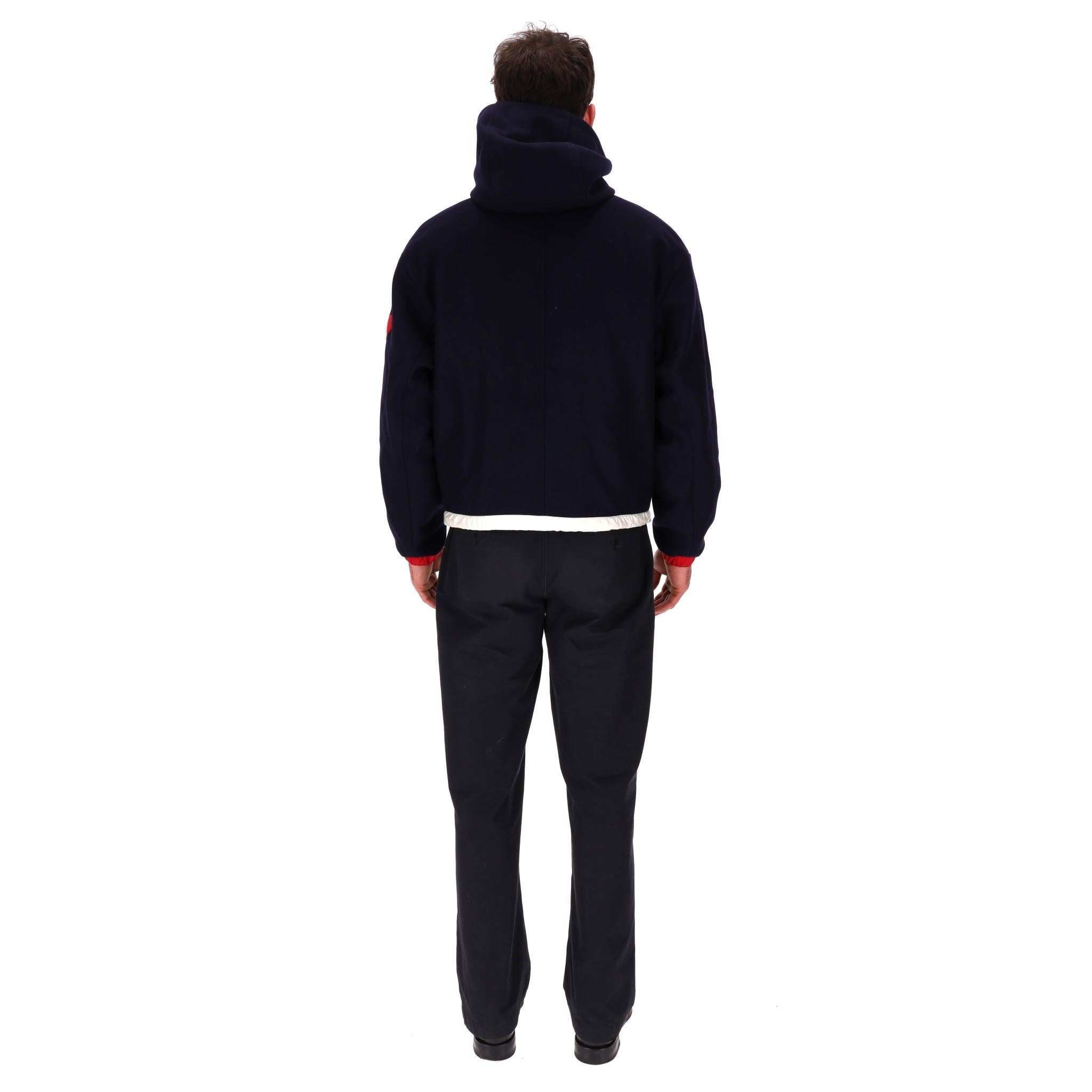 Moncler Armentieres Wool Hood's Down Jacket Excellent état à London, GB