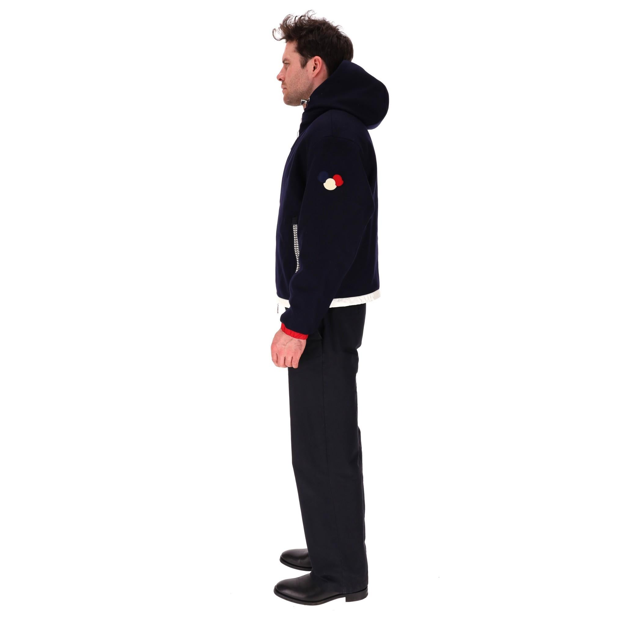  Moncler Armentieres Wool Hood's Down Jacket Pour hommes 