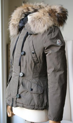 Moncler Ayrolle Raccoon Fur Poly-Blend Jacket