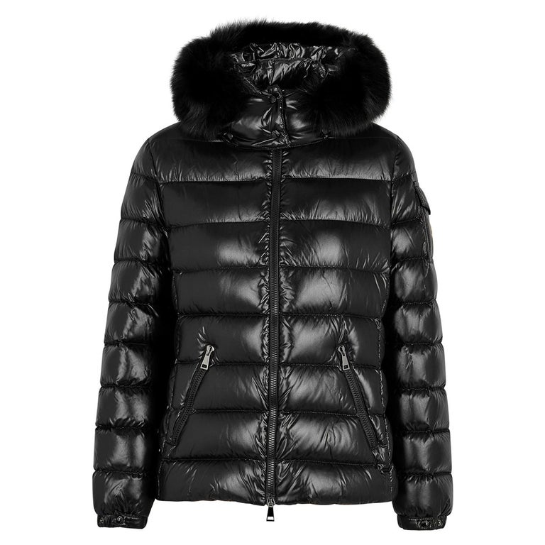 Moncler Badyfur Fur-Trimmed Quilted Shell Jacket at 1stDibs | badyfur  moncler
