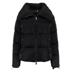 Moncler Bandama Metallic Quilted Jersey Down Jacket