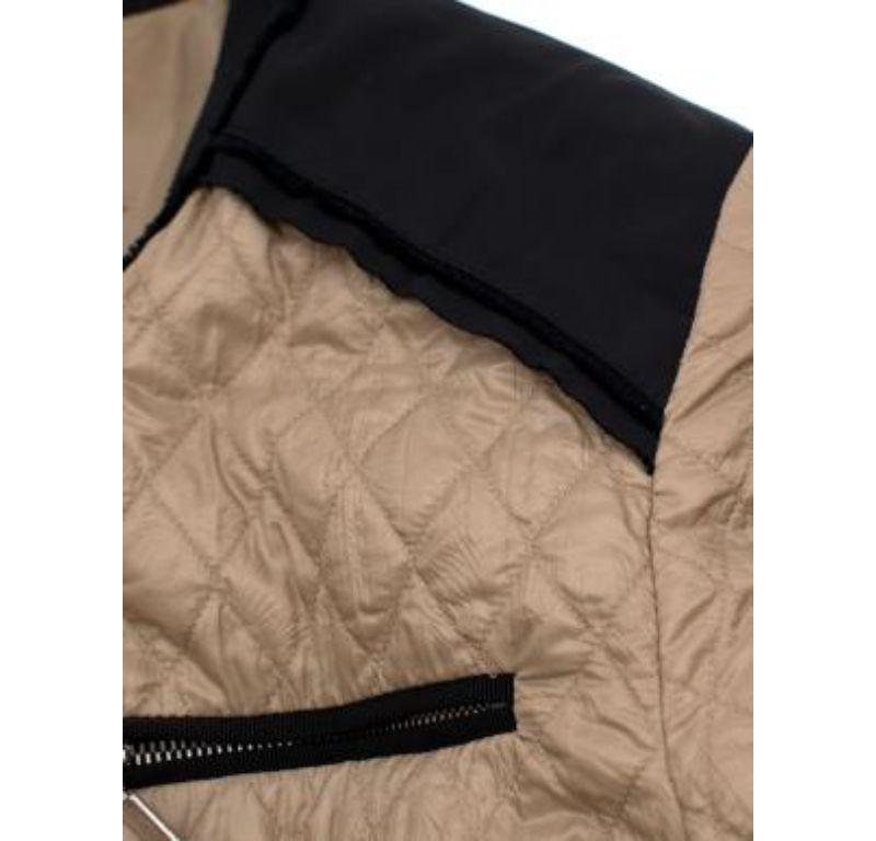 Women's Moncler beige & black nylon Roseline jacket For Sale