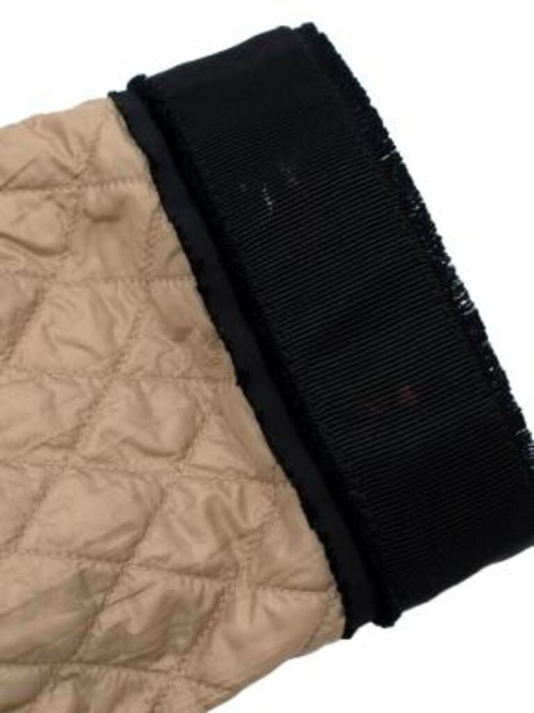 Moncler beige & black nylon Roseline jacket For Sale 1
