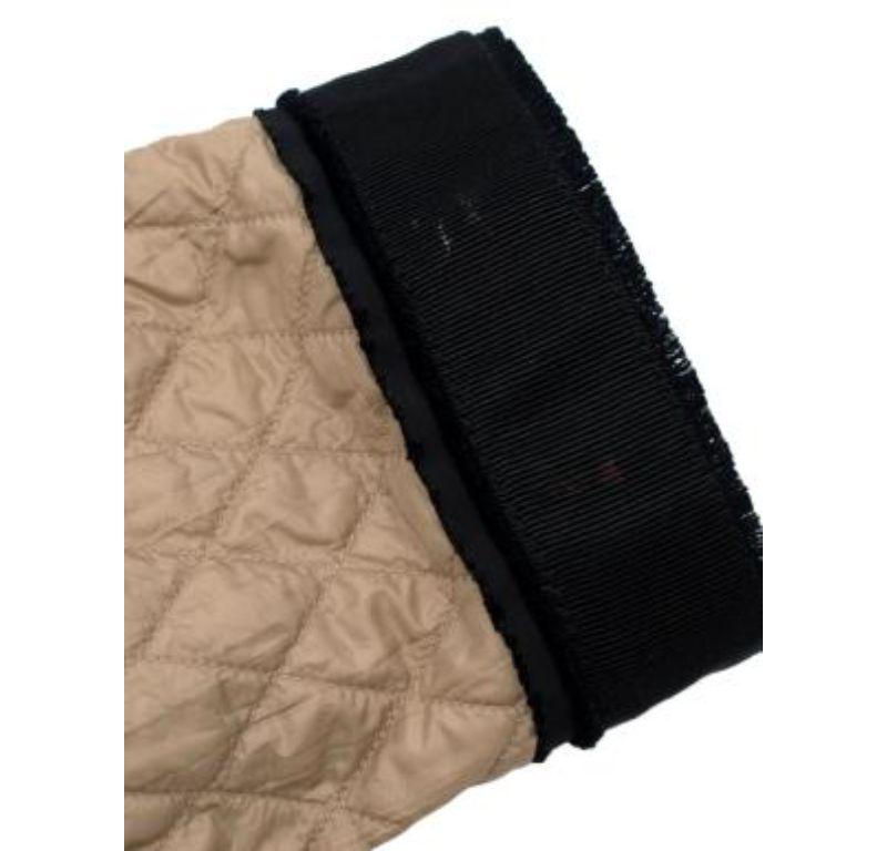Moncler beige & black nylon Roseline jacket For Sale 1