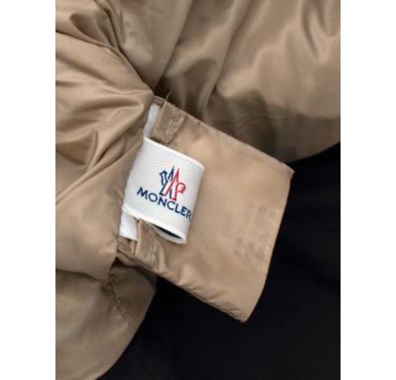 Moncler beige & black nylon Roseline jacket For Sale 4