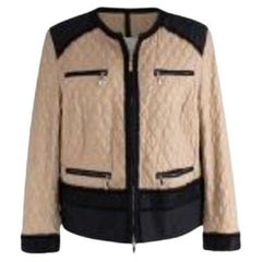 Moncler beige & black nylon Roseline jacket