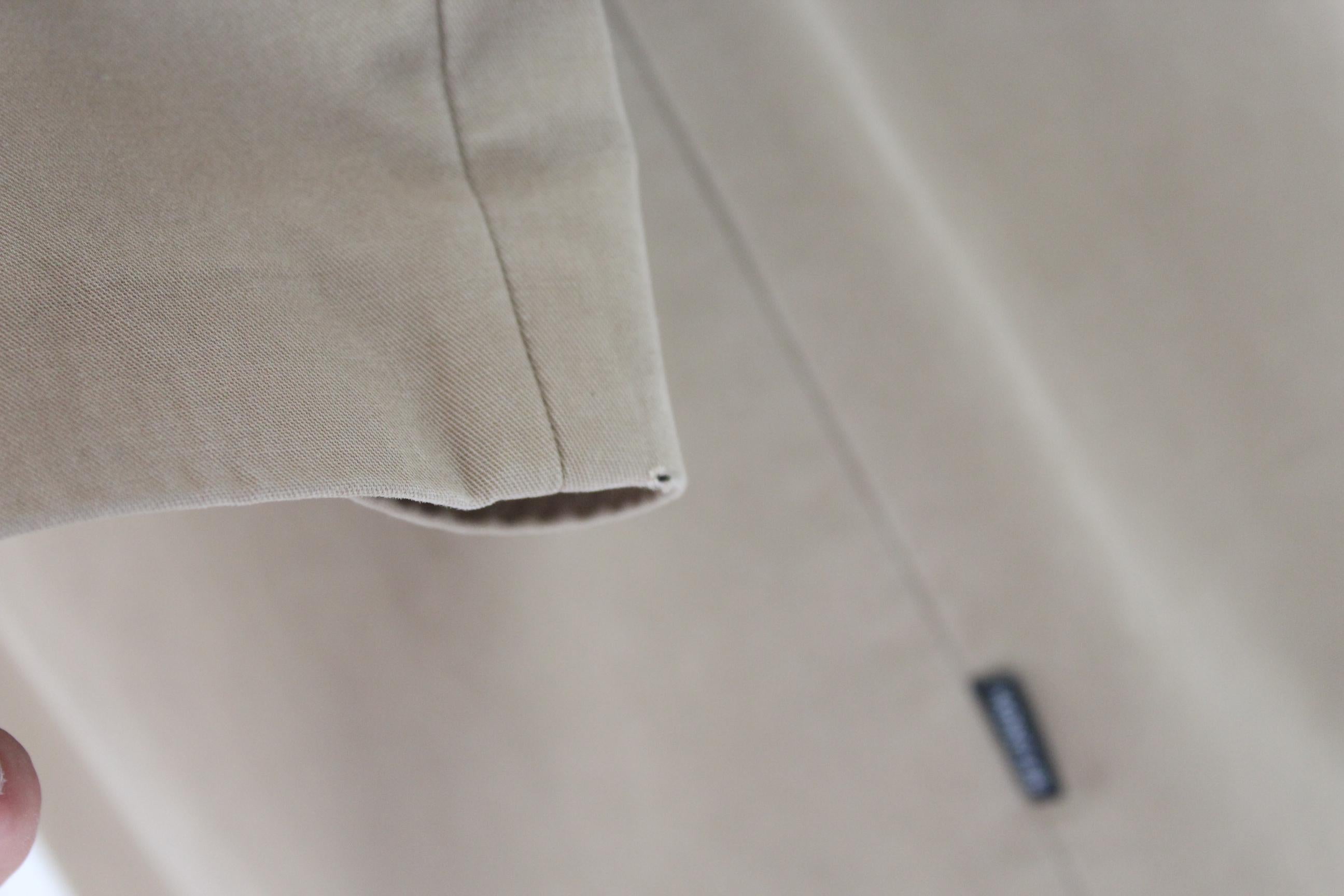 designer cotton coat beige