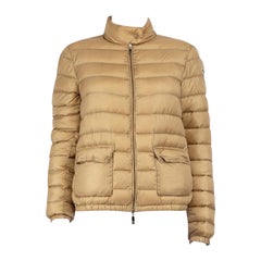 Moncler Beige Longue Saison Puffer Jacket Size S