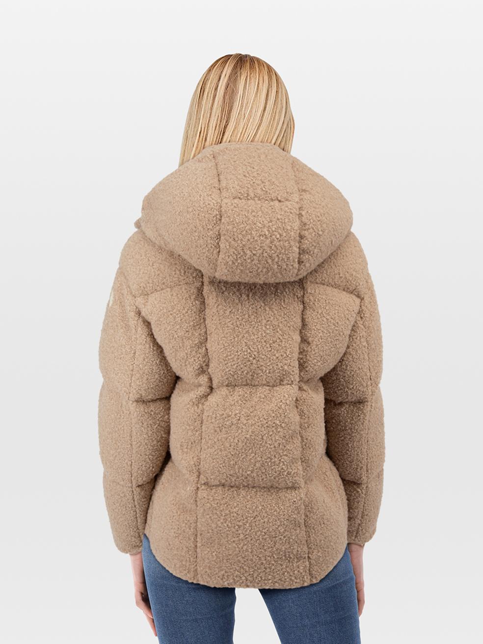 CONDITION is Never worn, with tags. No visible wear to the coat is evident on this new Moncler designer resale item.
 
 Details
 
 
 Model: Paranas
 
 Beige¬†
 
 Polyester¬†
 
 Down Coat 
 
 Detachable hood¬†
 
 Metallic detail¬†
 
2x Front