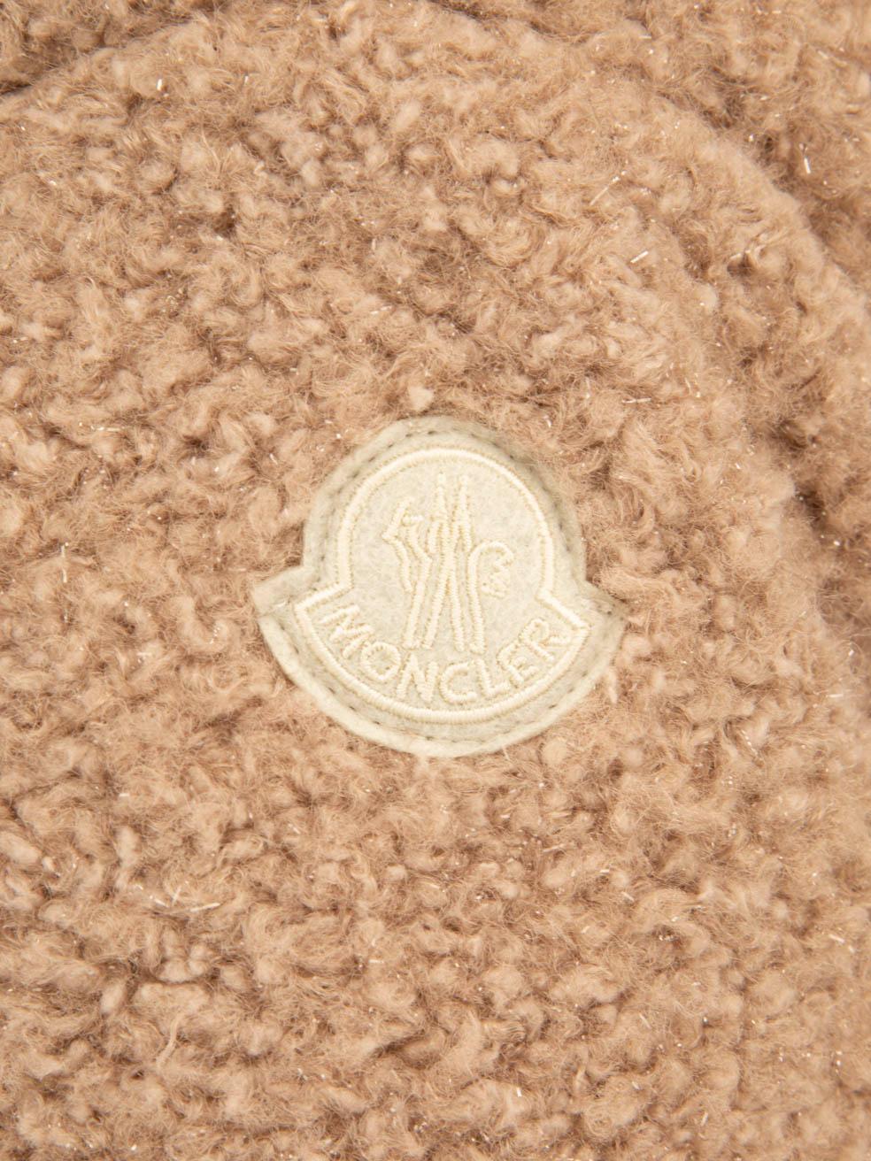 Women's Moncler Beige Paranas Metallic Hooded Down Coat Size S For Sale