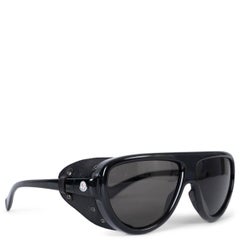 Moncler occhiali da sole BLINKER AVIATOR in acetato nero ML0089