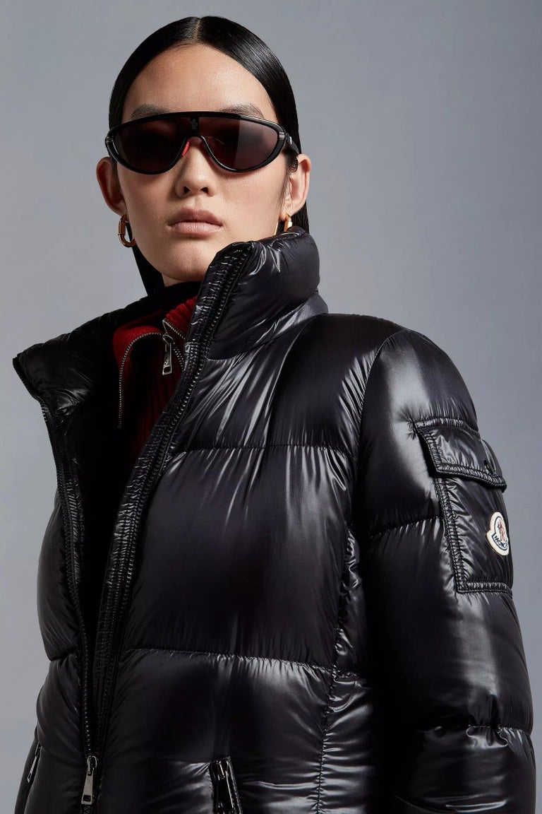 MONCLER black acetate VITESSE Shield Sunglasses ML 0239 01A  display picture 1
