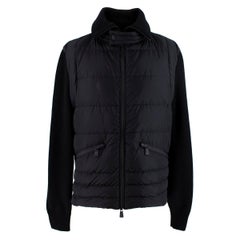 Moncler Black Bi-Fabric Cardigan - Us size 44