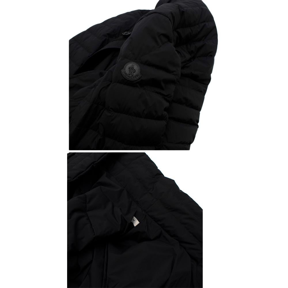 Moncler Black Dartmoor Quilted Down Coat - Size Large (3) For Sale at  1stDibs