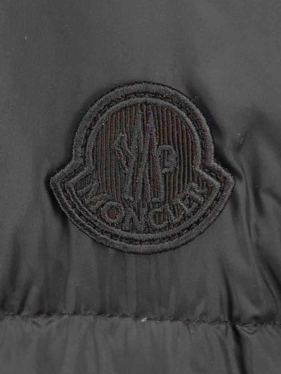 Women's Moncler Black Doudoune Legere Long Line Down Coat Size S