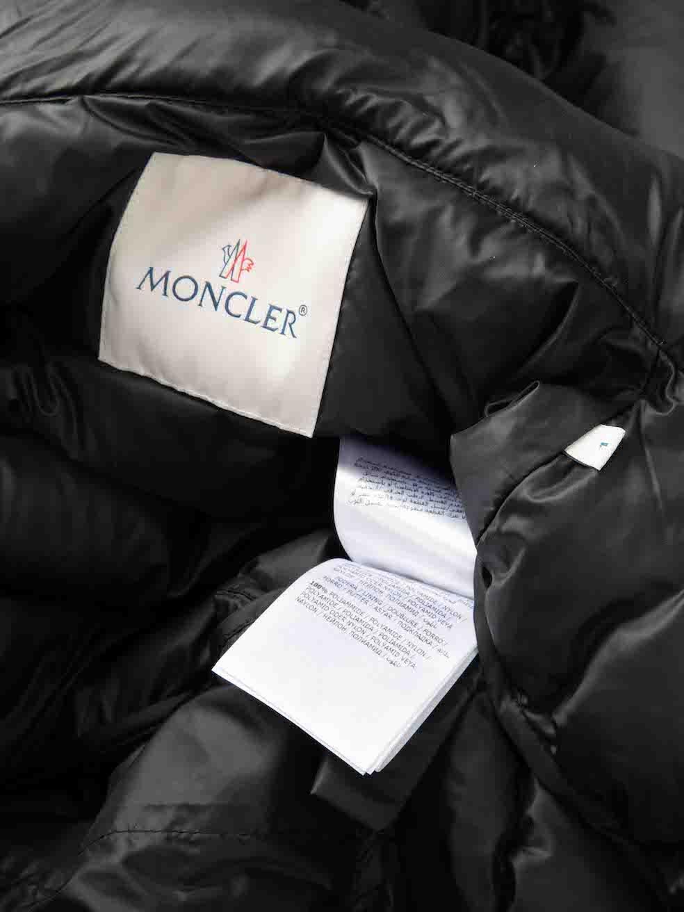 Moncler Black Doudoune Legere Long Line Down Coat Size S 1