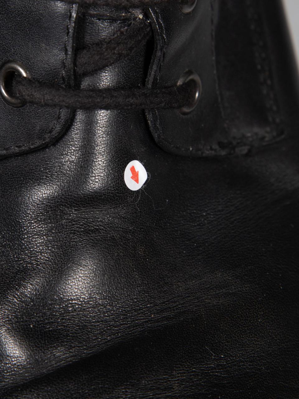 Moncler Bottes de combat en cuir noir avec fermeture éclair Taille IT 39 en vente 4