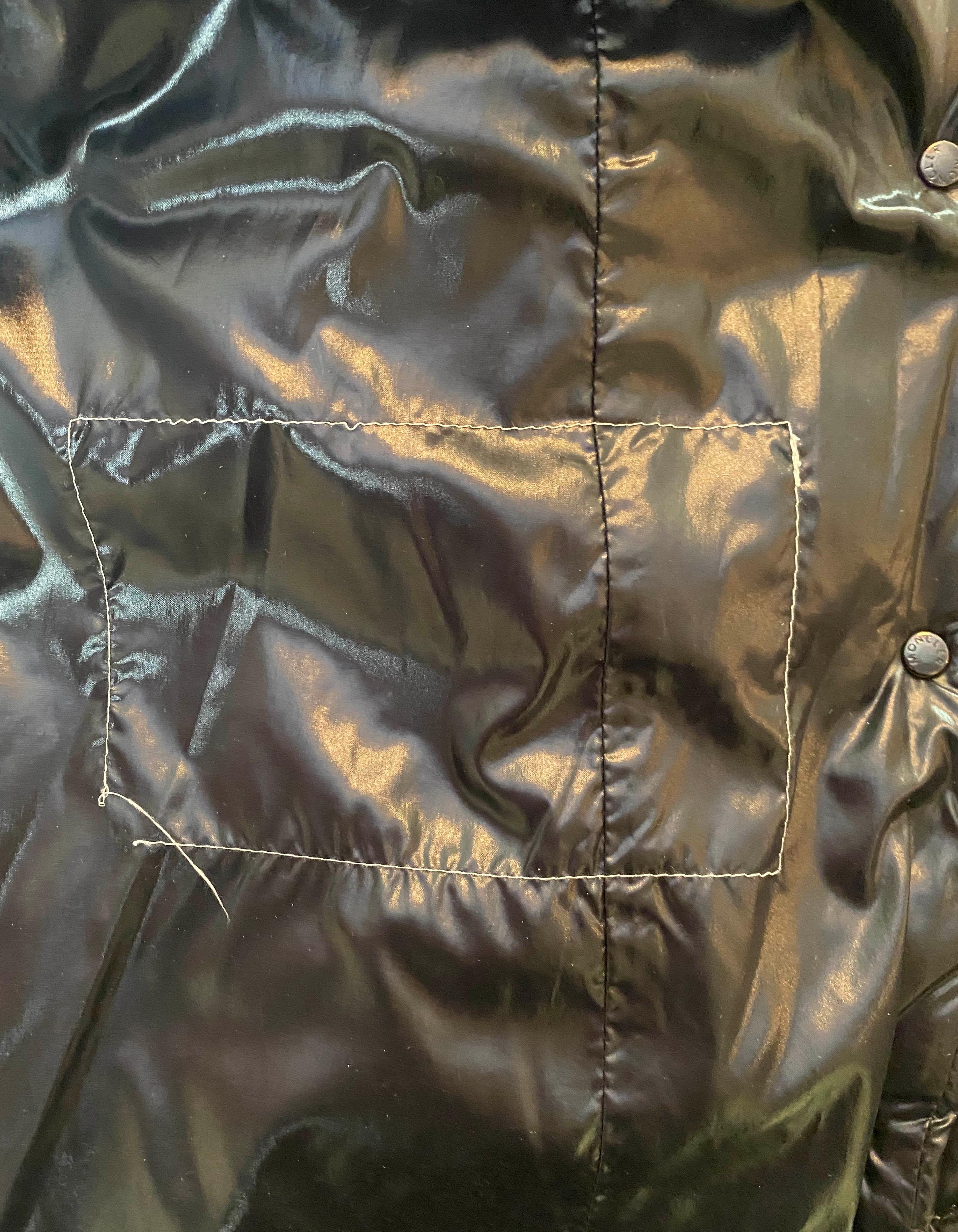Moncler Black Meina Puffer Down Coat w/Belt & Detachable Hood sz 2/US M 4
