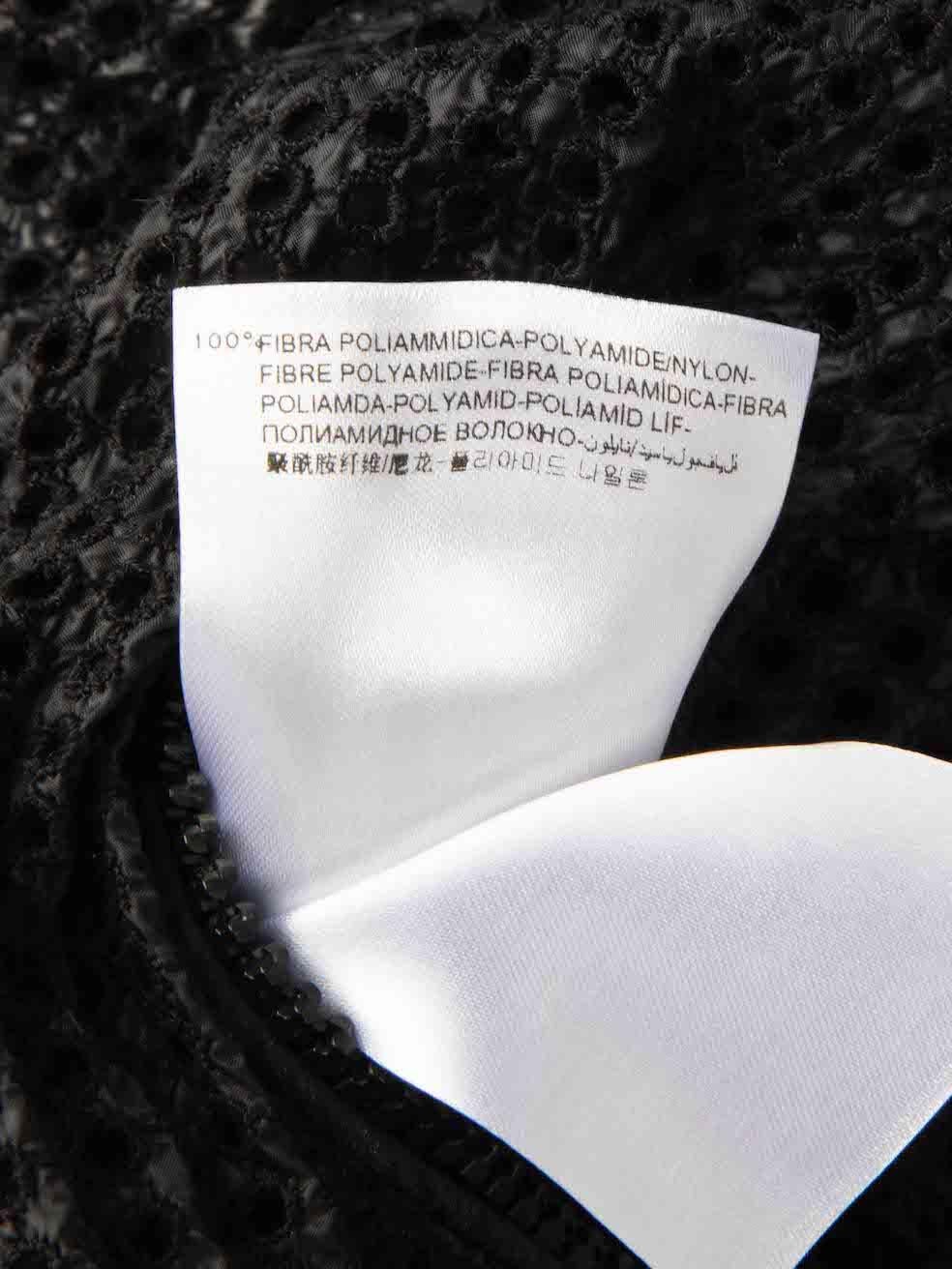 Moncler Black Mesh Hatsue Track Jacket Size S For Sale 1