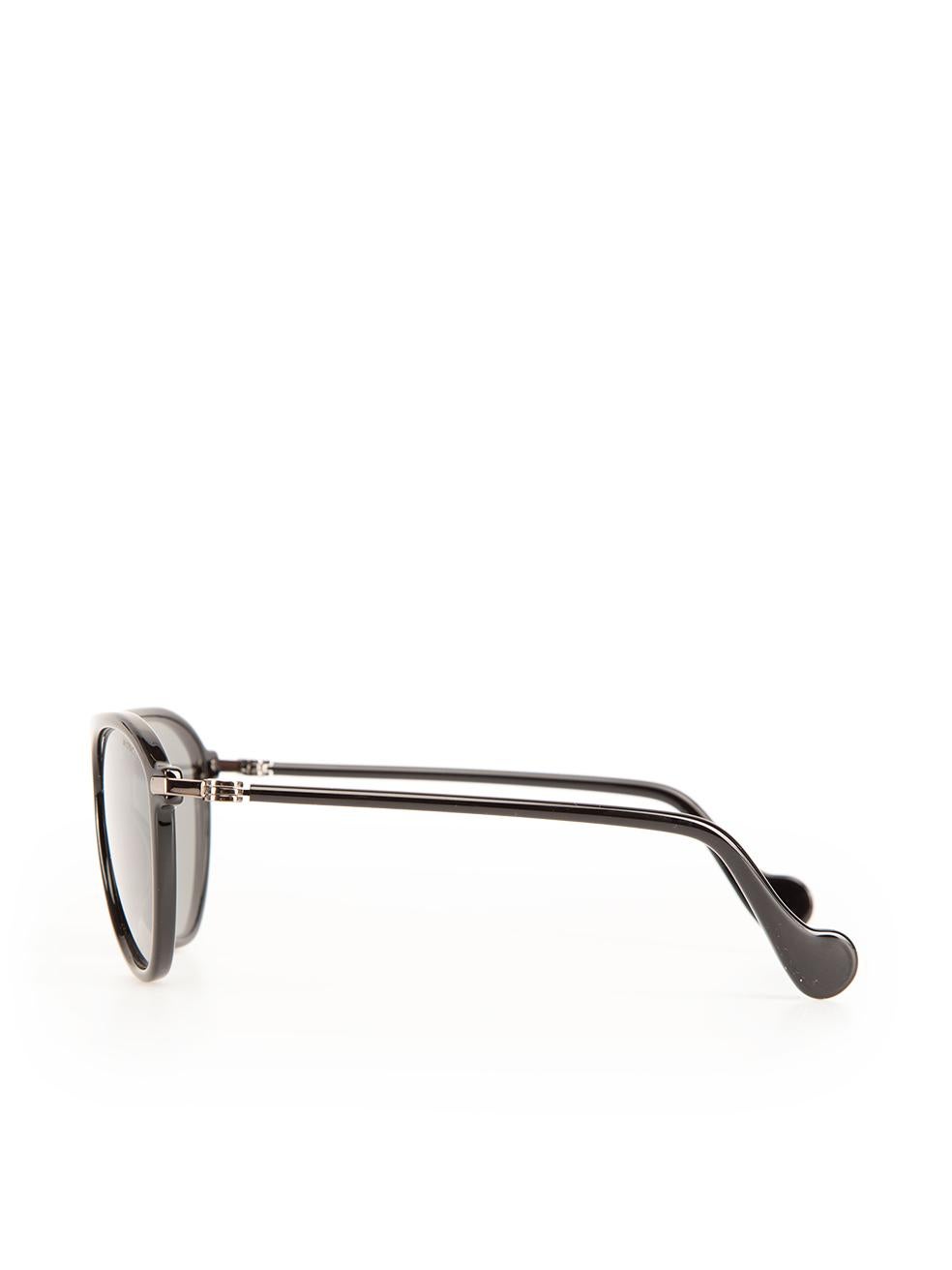 Moncler Gafas de Sol Piloto Espejo Negro 1