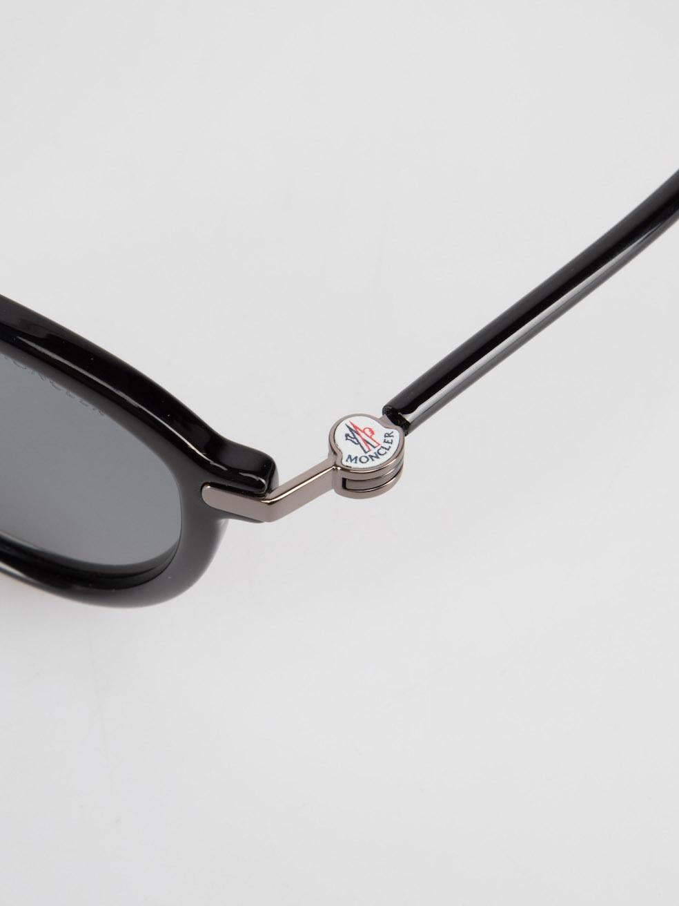 Moncler Gafas de Sol Piloto Espejo Negro 2