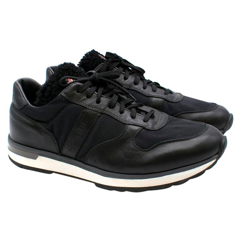 moncler black trainers