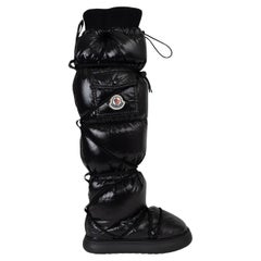 Moncler nylon nero 2023 GAIA DOWN OVER KNEE Stivali Scarpe 39