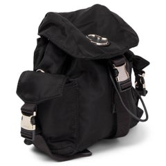 MONCLER black nylon DAUPHINE MINI SINGLE STRAP Backpack Bag