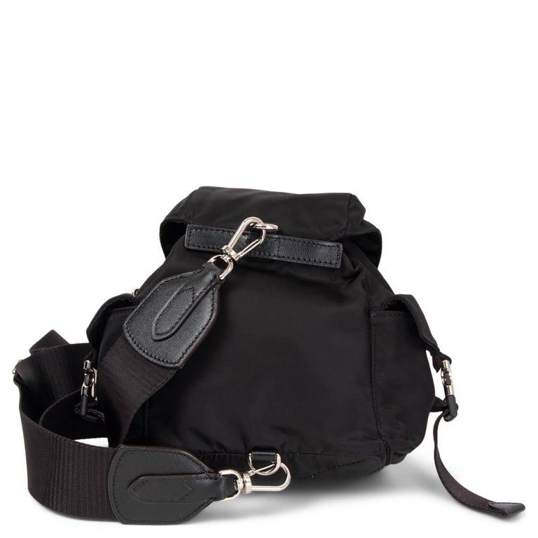 Moncler Dauphine Mini Denim Backpack In Black