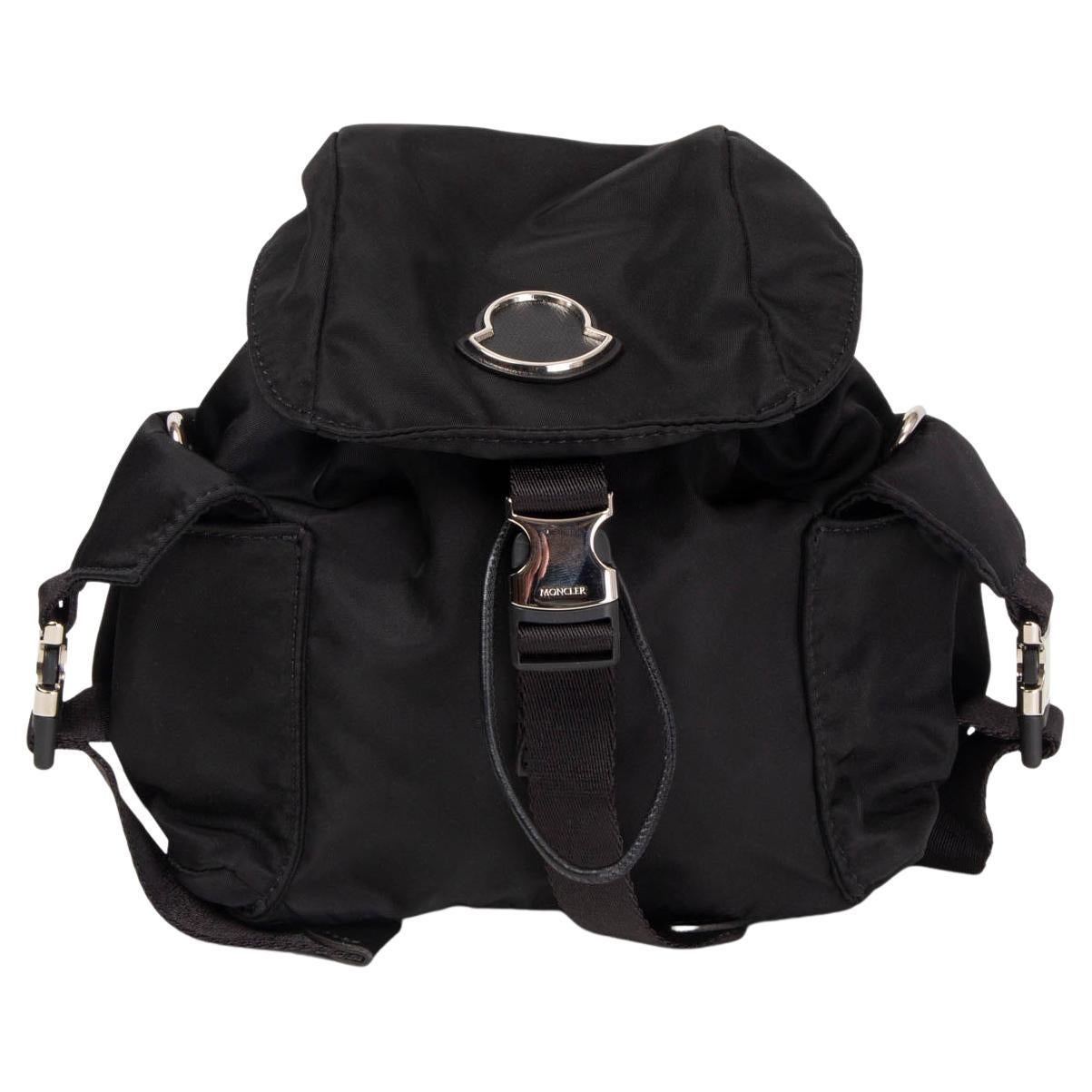 MONCLER black nylon DAUPHINE MINI SINGLE STRAP Backpack Bag
