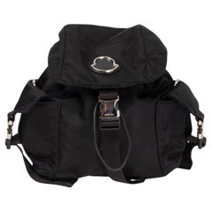 MONCLER black nylon DAUPHINE MINI SINGLE STRAP Backpack Bag
