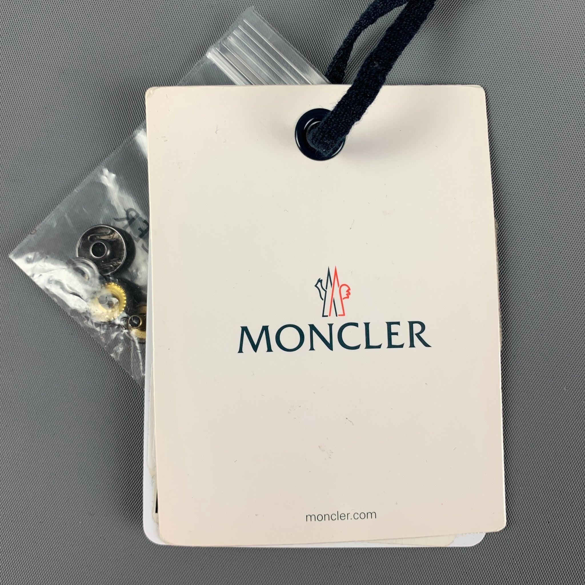 MONCLER Black Nylon Mitten Gloves For Sale 2