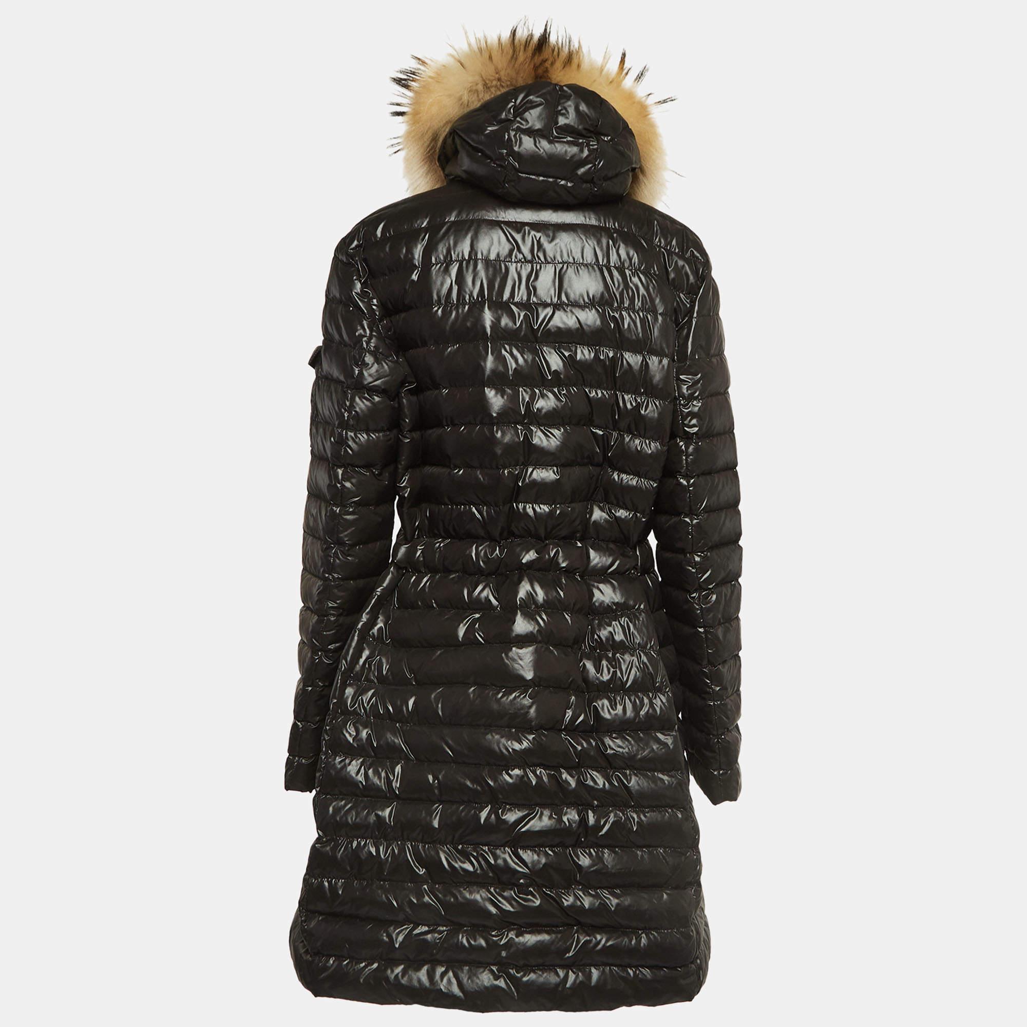 Moncler Black Nylon Quilted Puffer Jacket 2XL In Good Condition For Sale In Dubai, Al Qouz 2