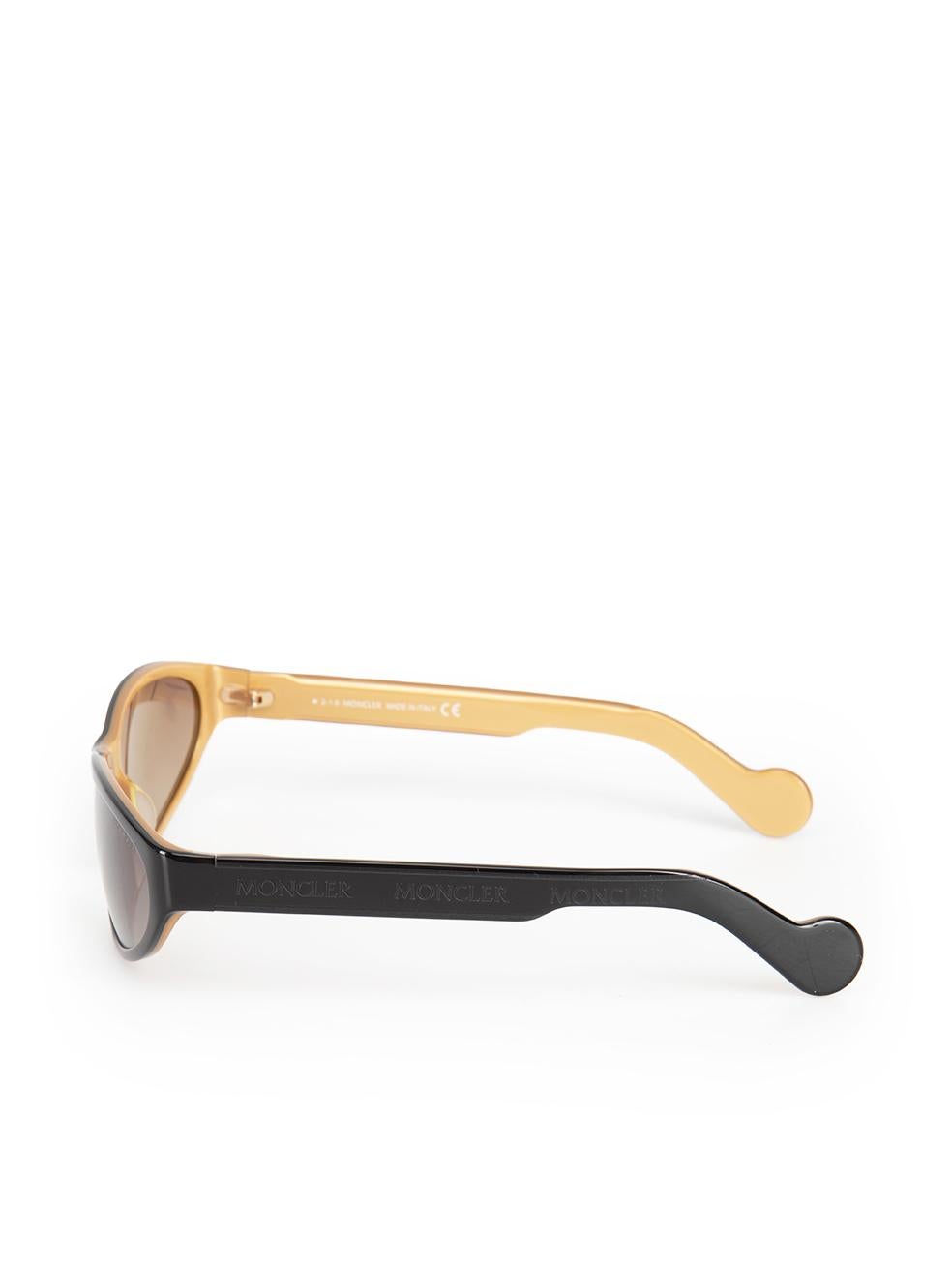 Women's Moncler Black Oval Gradient Sunglasses