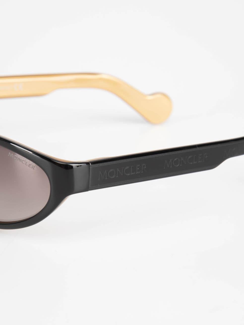 Moncler Black Oval Gradient Sunglasses 1