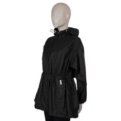 MONCLER black polyamide 2021 WETE WINDBREAKER Coat Jacket 0 XS