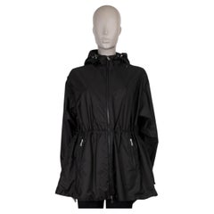 MONCLER black polyamide 2021 WETE WINDBREAKER Coat Jacket 0 XS