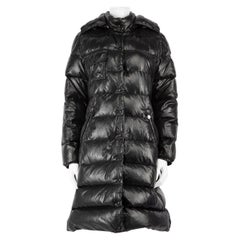 Used Moncler Black Quilted Puffer Coat Size L