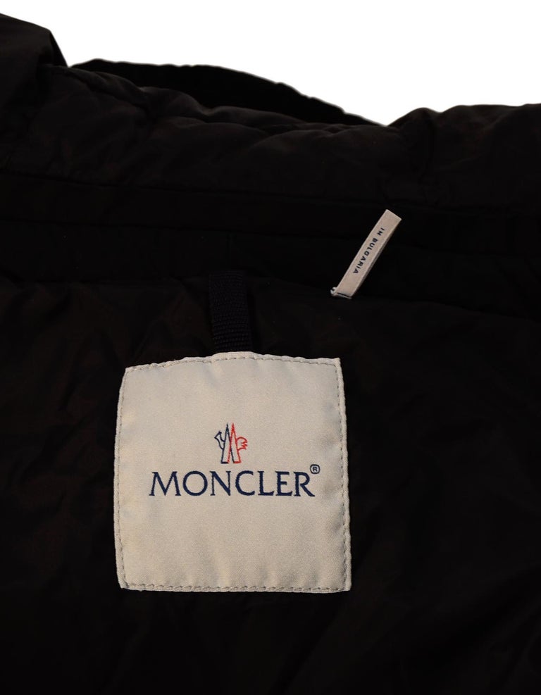 Moncler Black Renne Puffer Coat W/ Detachable Hood Sz 1/Small For Sale ...