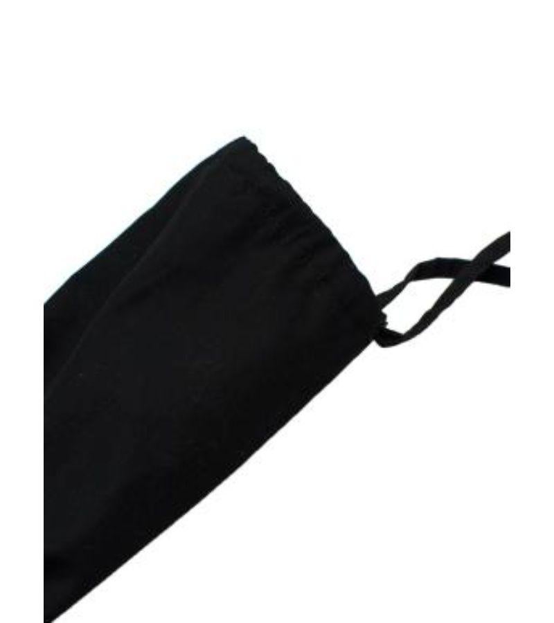 Women's Moncler Black Ruched Belt Dress For Sale