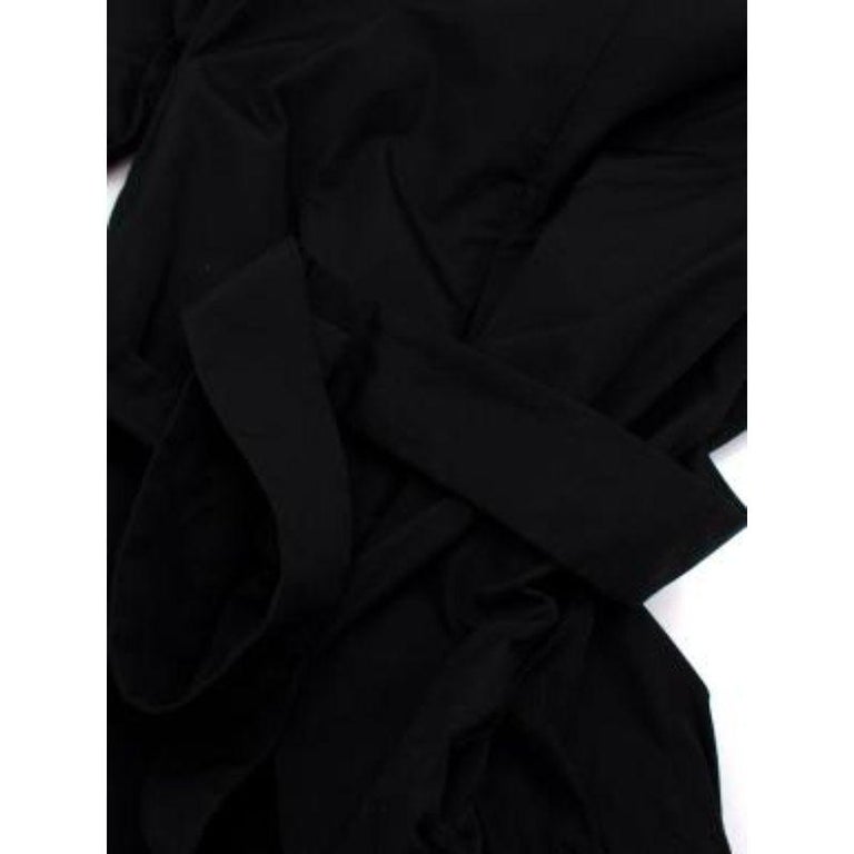 Moncler Black Ruched Belt Dress For Sale at 1stDibs