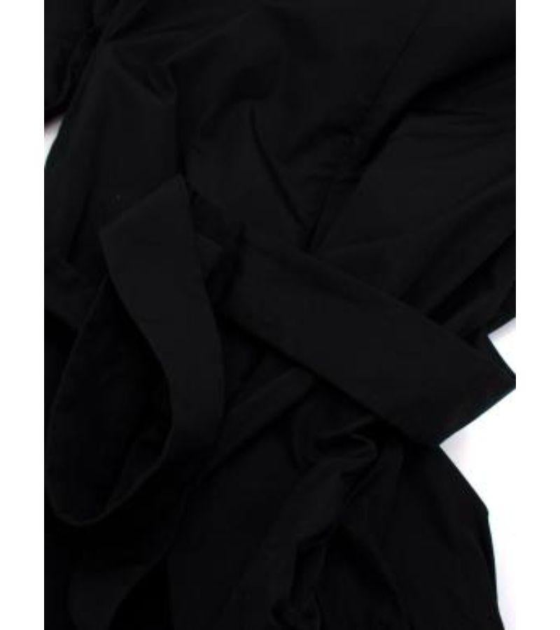 Moncler Black Ruched Belt Dress For Sale 1