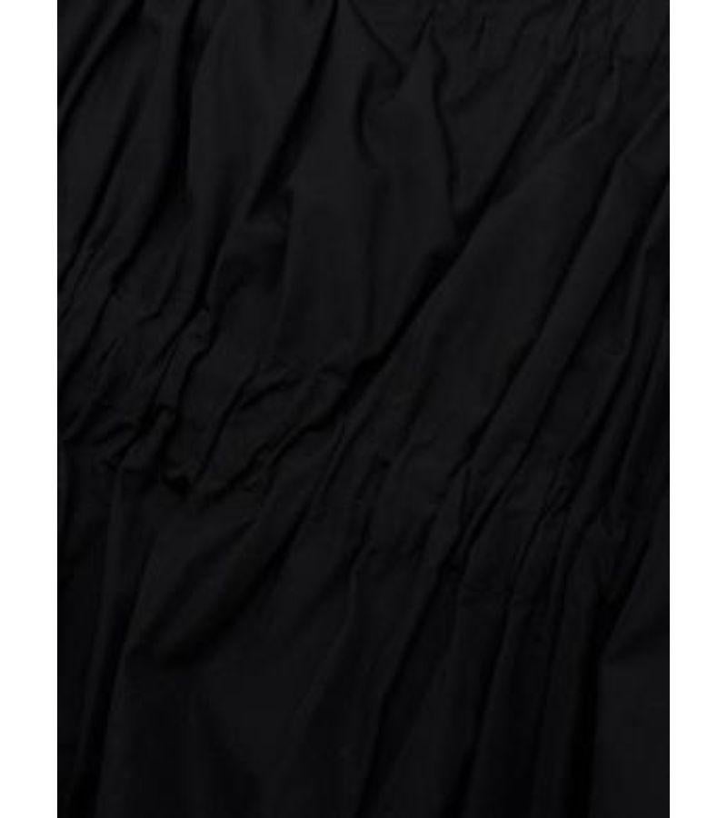 Moncler Black Ruched Belt Dress For Sale 2