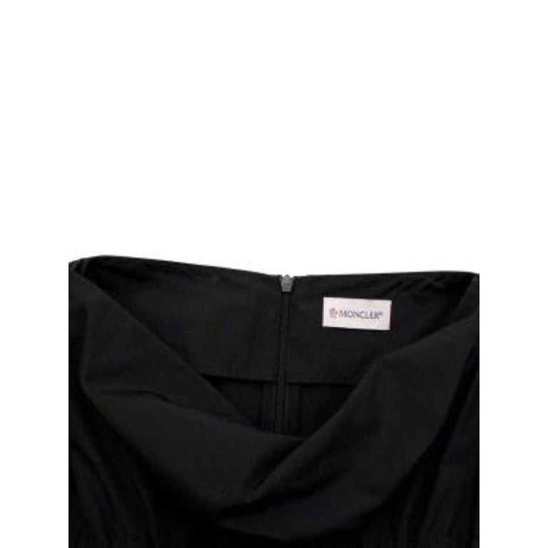 Moncler Black Ruched Belt Dress For Sale at 1stDibs