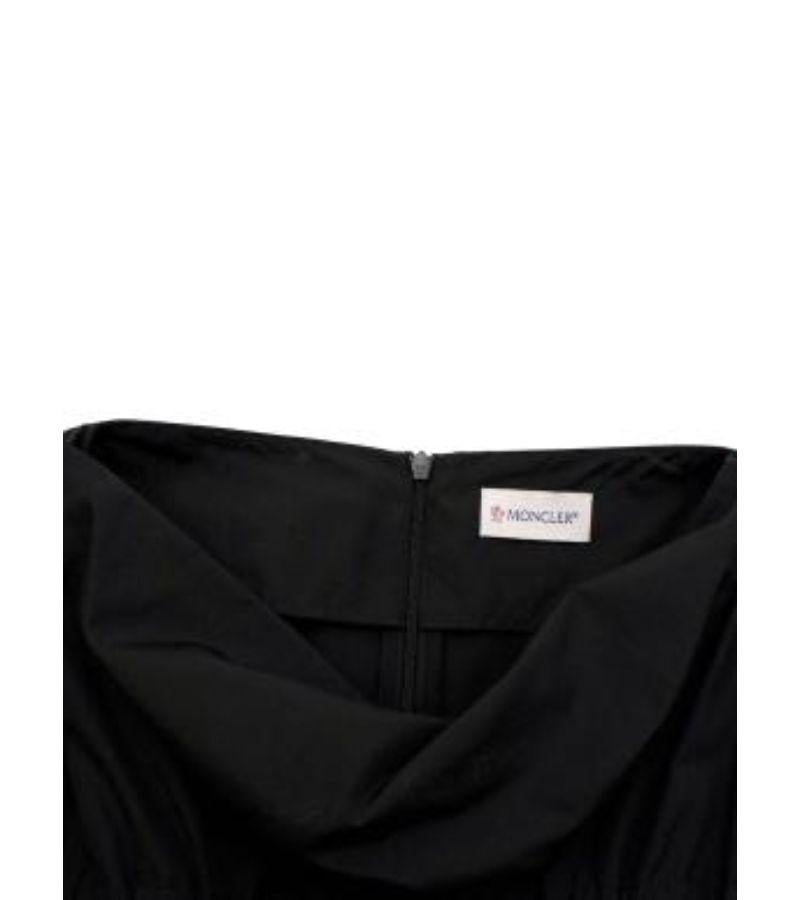 Moncler Black Ruched Belt Dress For Sale 3