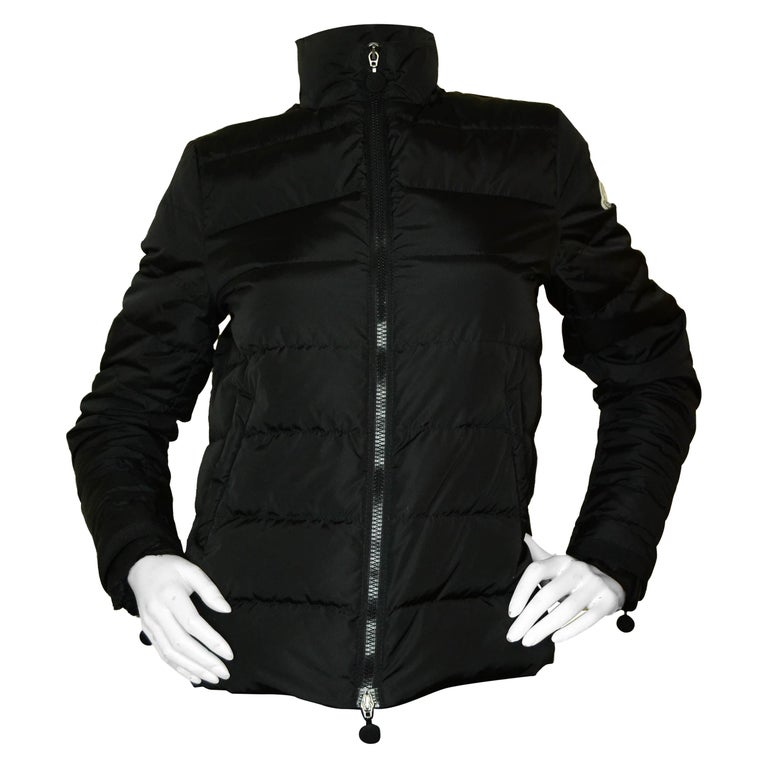 Moncler Black Serica Down Puffer Jacket sz 2/ Medium at 1stDibs