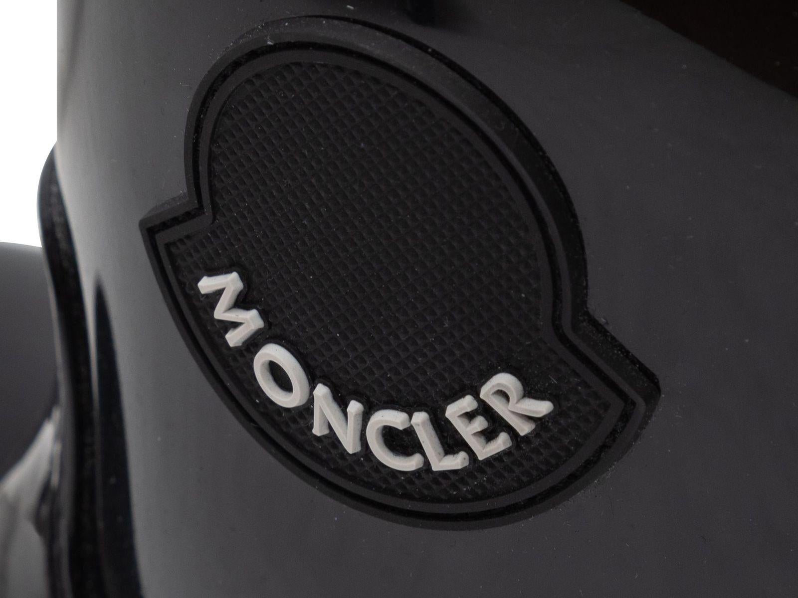 Moncler - Bottes de pluie courtes en caoutchouc noir 1