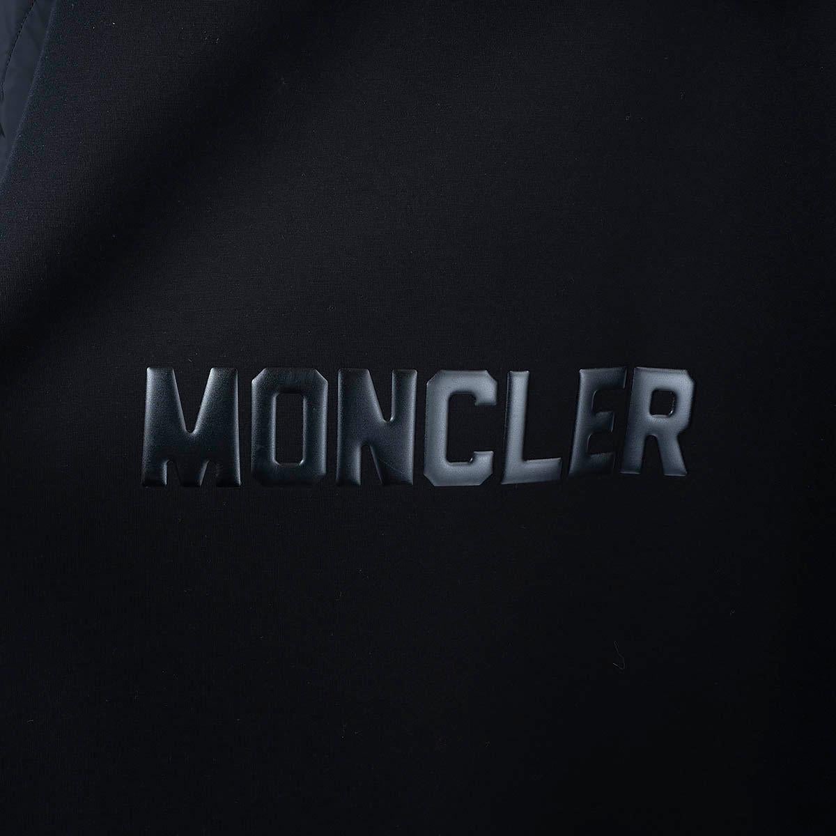 MONCLER black SHORT SLEEVE OVERSIZED HOODED PONCHO Jacket S For Sale 3