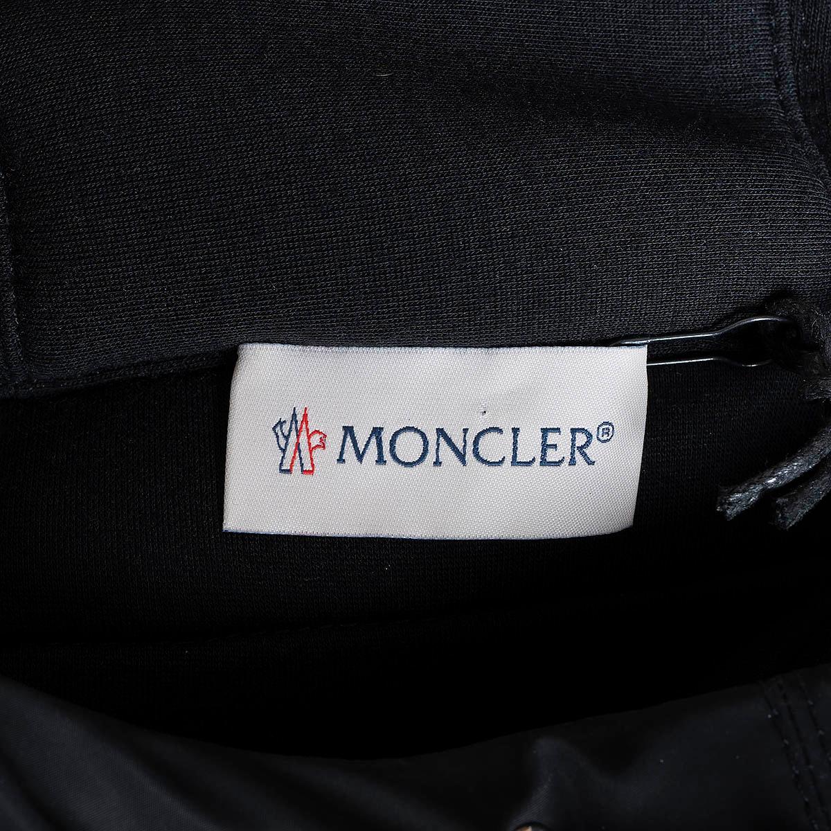 MONCLER black SHORT SLEEVE OVERSIZED HOODED PONCHO Jacket S For Sale 4
